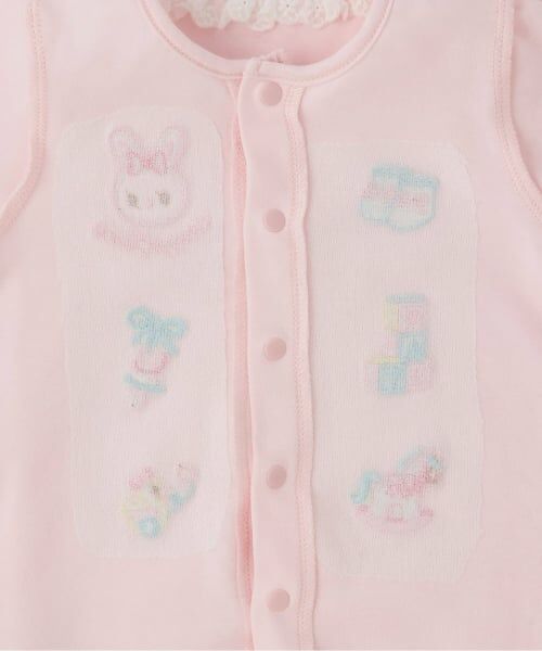 mezzo piano / メゾピアノ ロンパース | うさぎ刺繍2wayオール | 詳細6