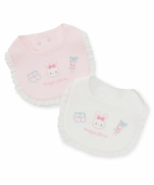 mezzo piano / メゾピアノ スタイ・ビブ | うさぎ刺繍　スタイ | 詳細5