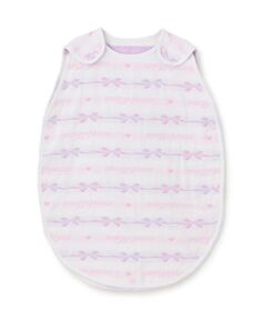 mezzo piano / メゾピアノ ベビー・キッズウエア | リボン柄　4重ガーゼ　スリーパー