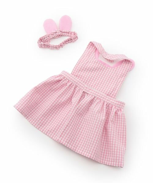 mezzo piano / メゾピアノ スタイ・ビブ | 【ベビーベリエちゃん】エプロン＆ヘアバンドセット | 詳細1