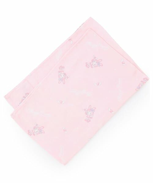 mezzo piano / メゾピアノ ベビー・キッズグッズ | 【ベビーベリエちゃん】ガーゼブランケット【オーガニック】（ライト ピンク）