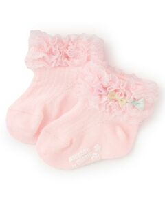 mezzo piano / メゾピアノ ベビー・キッズウエア | レースリボン　ソックス【日本製】