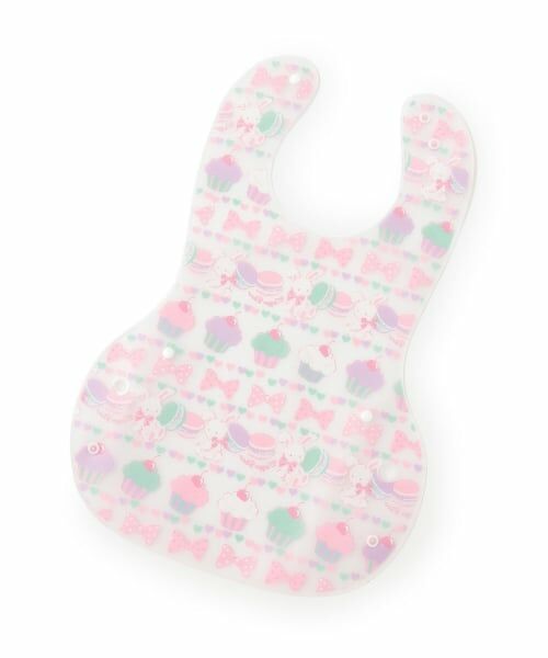 mezzo piano / メゾピアノ スタイ・ビブ | ウサギスウィーツ柄　お食事スタイ【日本製】 | 詳細2
