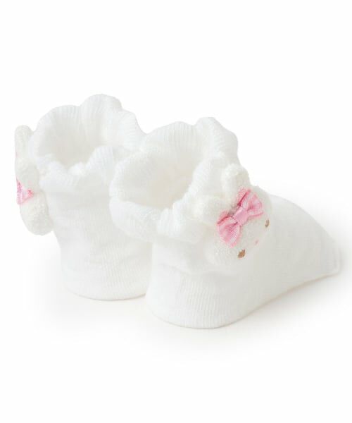 mezzo piano / メゾピアノ ベビー・キッズウエア | ウサギマスコットつき　ソックス【日本製】 | 詳細1