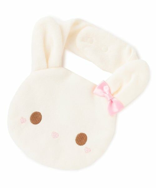 mezzo piano / メゾピアノ スタイ・ビブ | うさぎスタイ【日本製】（オフ ホワイト）