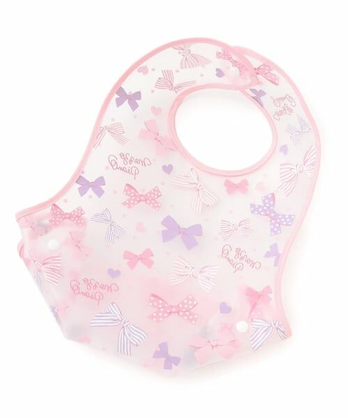 mezzo piano / メゾピアノ スタイ・ビブ | リボン柄　お食事スタイ【日本製】 | 詳細1