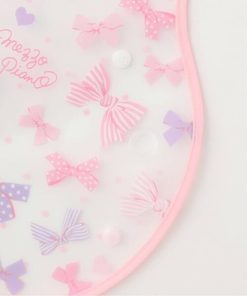 mezzo piano / メゾピアノ スタイ・ビブ | リボン柄　お食事スタイ【日本製】 | 詳細4