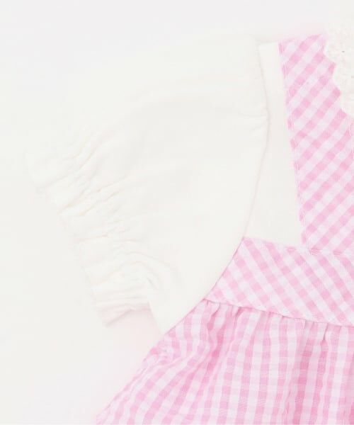 mezzo piano / メゾピアノ ベビー・キッズウエア | ウサギマスコットつきギンガムチュニック＆ブルマセット | 詳細4