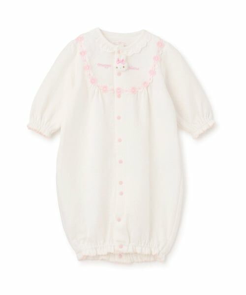 mezzo piano / メゾピアノ ロンパース | ウサギマスコットつき2wayオール（オフ ホワイト）