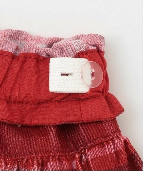 mezzo piano / メゾピアノ ショート・ハーフ・半端丈パンツ | ハートチェック　フリルキュロットスカート | 詳細5