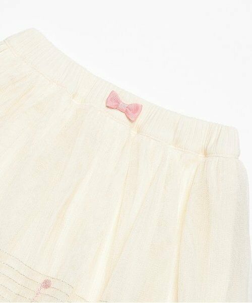 mezzo piano / メゾピアノ ショート・ハーフ・半端丈パンツ | 音符刺繍チュールフリル　スカパン | 詳細2