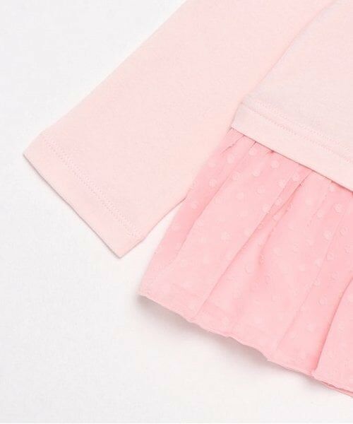 mezzo piano / メゾピアノ Tシャツ | ウサギマスコット付　フリル長袖Tシャツ | 詳細5