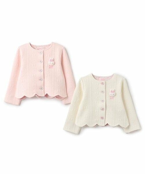 mezzo piano / メゾピアノ カーディガン・ボレロ | ウサギマスコットつき　裾スカラップカーディガン | 詳細9