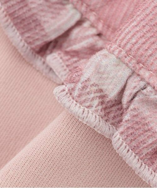 mezzo piano / メゾピアノ Tシャツ | チェック衿カーディガン風　長袖Tシャツ | 詳細7