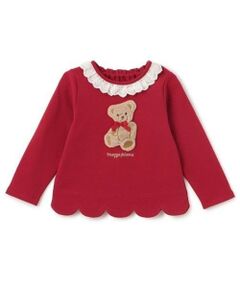 mezzo piano / メゾピアノ Tシャツ | テディベア　長袖Tシャツ