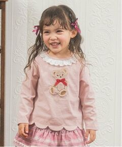 mezzo piano / メゾピアノ Tシャツ | テディベア　長袖Tシャツ