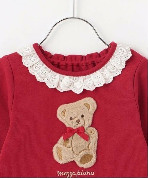 mezzo piano / メゾピアノ Tシャツ | テディベア 長袖Tシャツ | 詳細5