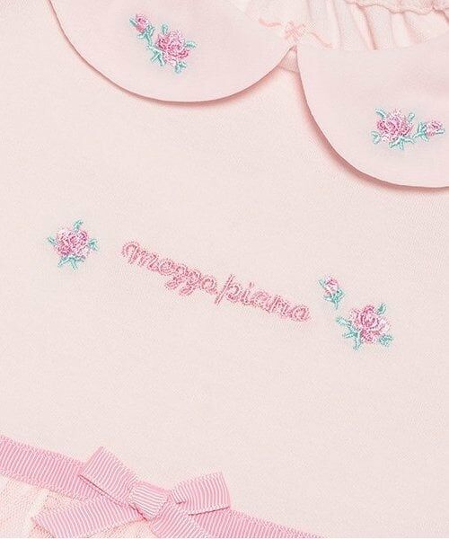 mezzo piano / メゾピアノ ミニ丈・ひざ丈ワンピース | ローズつぼみ柄　ドッキングワンピース | 詳細3