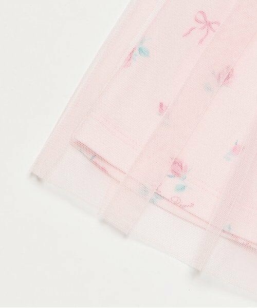 mezzo piano / メゾピアノ ミニ丈・ひざ丈ワンピース | ローズつぼみ柄　ドッキングワンピース | 詳細6