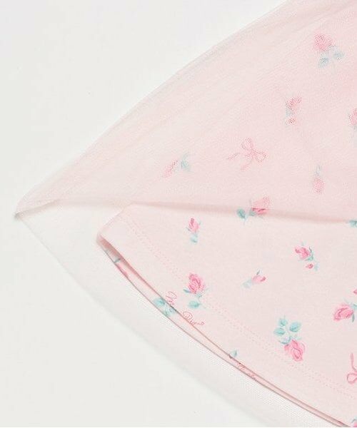 mezzo piano / メゾピアノ ミニ丈・ひざ丈ワンピース | ローズつぼみ柄　ドッキングワンピース | 詳細7