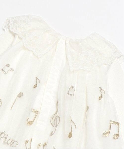 mezzo piano / メゾピアノ ミニ丈・ひざ丈ワンピース | 音符刺繍チュールワンピース＆ブルマ付 | 詳細8