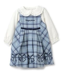 mezzo piano / メゾピアノ ミニ丈・ひざ丈ワンピース | ジャンパースカート＆ブラウスセット