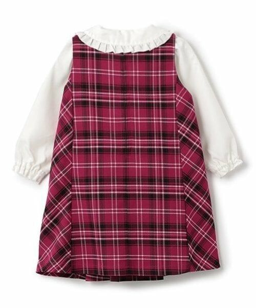 mezzo piano / メゾピアノ ミニ丈・ひざ丈ワンピース | ジャンパースカート&ブラウスセット | 詳細1