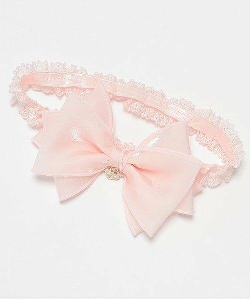 mezzo piano / メゾピアノ カチューシャ・カチューム・その他 | リボン　ヘアバンド（ライト ピンク）