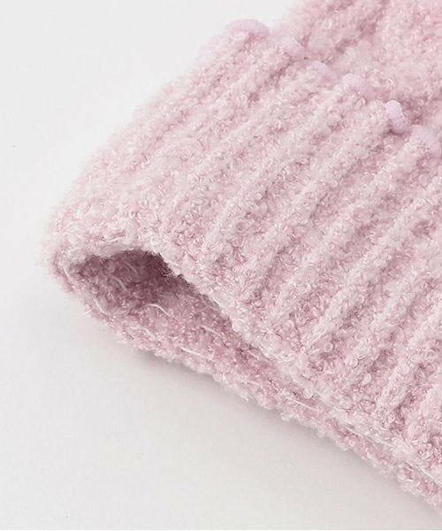 mezzo piano / メゾピアノ ニットキャップ | ボアウサギマスコットつき　マシュマロニット帽 | 詳細4