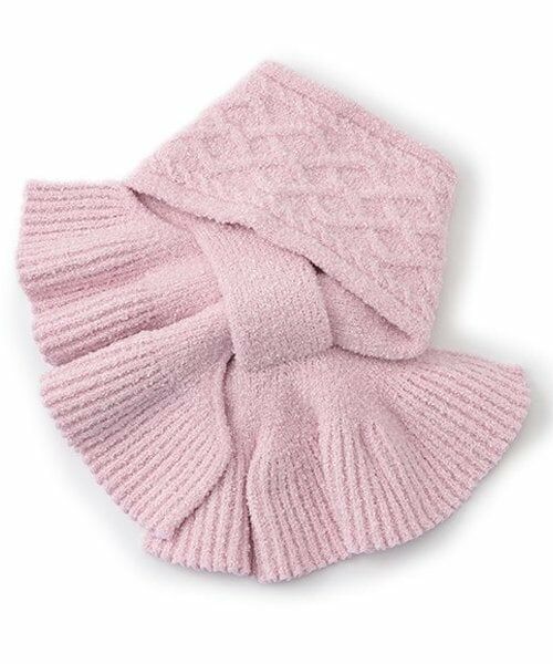 mezzo piano / メゾピアノ マフラー・ショール・スヌード・ストール | ボアウサギマスコットつき　マシュマロニットマフラー | 詳細1