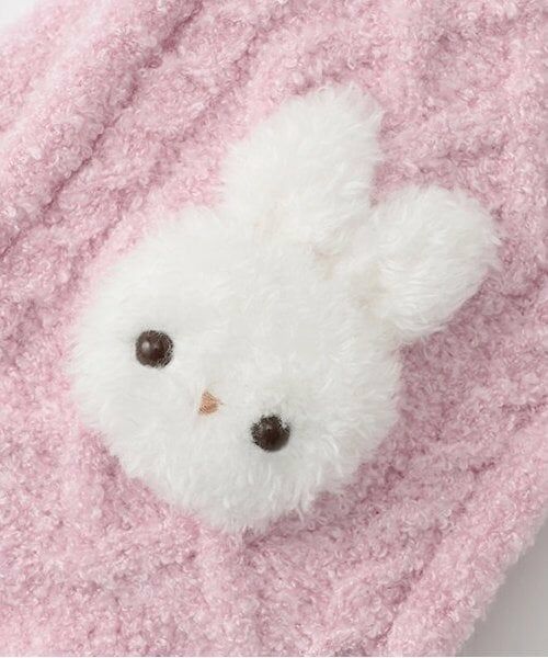mezzo piano / メゾピアノ マフラー・ショール・スヌード・ストール | ボアウサギマスコットつき　マシュマロニットマフラー | 詳細2