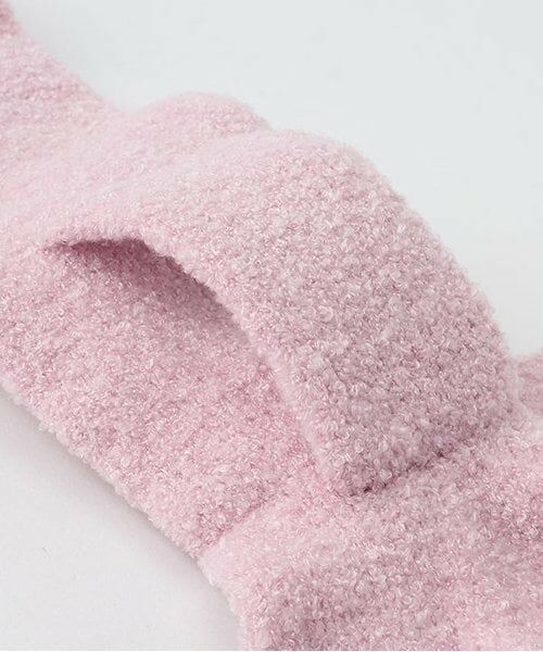 mezzo piano / メゾピアノ マフラー・ショール・スヌード・ストール | ボアウサギマスコットつき　マシュマロニットマフラー | 詳細3