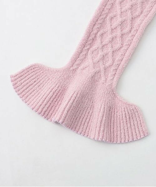 mezzo piano / メゾピアノ マフラー・ショール・スヌード・ストール | ボアウサギマスコットつき　マシュマロニットマフラー | 詳細4