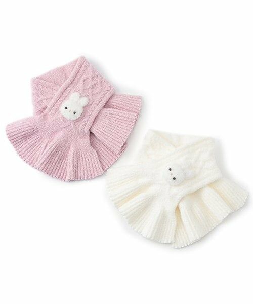 mezzo piano / メゾピアノ マフラー・ショール・スヌード・ストール | ボアウサギマスコットつき　マシュマロニットマフラー | 詳細5