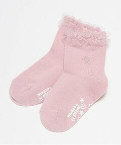 mezzo piano / メゾピアノ ソックス | フリル　ロゴ刺しゅうソックス