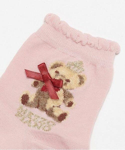 mezzo piano / メゾピアノ ソックス | ロイヤルクマ柄　クルーソックス | 詳細1