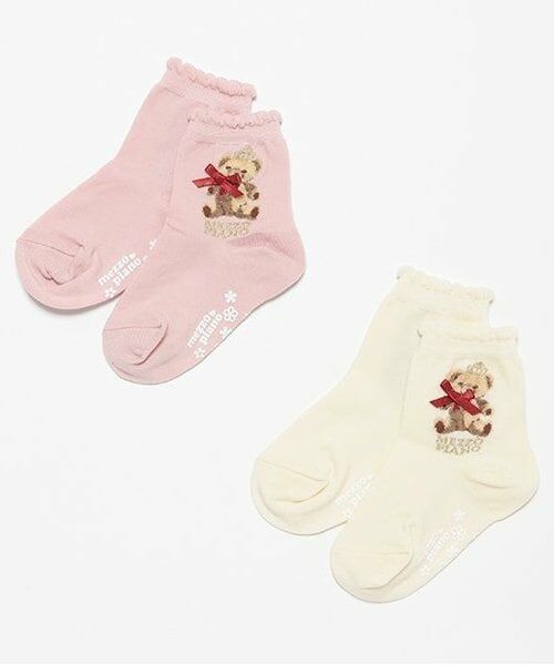 mezzo piano / メゾピアノ ソックス | ロイヤルクマ柄　クルーソックス | 詳細5