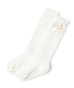 mezzo piano / メゾピアノ ソックス | リボンつき　ハイソックス