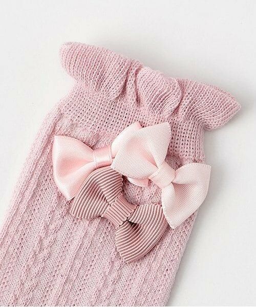 mezzo piano / メゾピアノ ソックス | リボンつき　ハイソックス | 詳細1