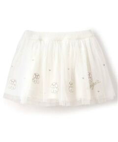mezzo piano / メゾピアノ ショート・ハーフ・半端丈パンツ | どうぶつ刺しゅう　チュールフリルスカパン
