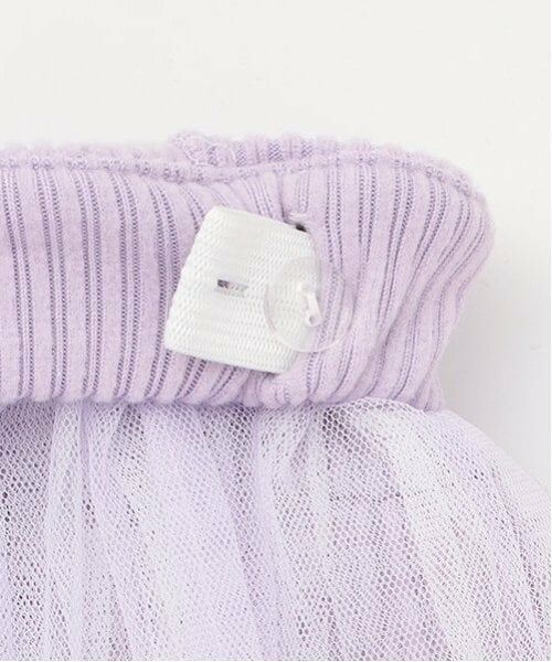 mezzo piano / メゾピアノ ショート・ハーフ・半端丈パンツ | どうぶつ刺しゅう　チュールフリルスカパン | 詳細5