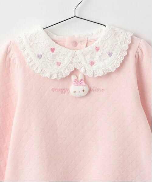 mezzo piano / メゾピアノ スウェット | ウサギマスコットつき衿つきトレーナー | 詳細2