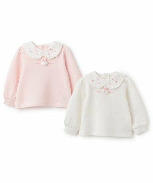 mezzo piano / メゾピアノ スウェット | ウサギマスコットつき衿つきトレーナー | 詳細7