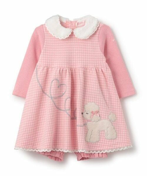 mezzo piano / メゾピアノ ミニ丈・ひざ丈ワンピース | プードル千鳥チュニックワンピース　＆ブルマセット | 詳細17