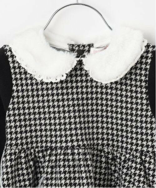 mezzo piano / メゾピアノ ミニ丈・ひざ丈ワンピース | プードル千鳥チュニックワンピース　＆ブルマセット | 詳細3