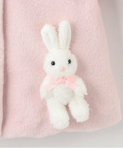 mezzo piano / メゾピアノ ベビー・キッズウエア | うさぎぬいぐるみつき　フェイクファーコート | 詳細7
