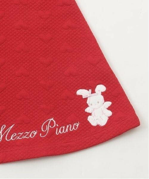 mezzo piano / メゾピアノ ミニ丈・ひざ丈ワンピース | エンジェルうさぎ　ロゴ刺しゅう　カットソーワンピース | 詳細4