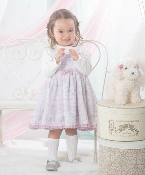 mezzo piano / メゾピアノ ミニ丈・ひざ丈ワンピース | ショッピング柄　ドッキングワンピース | 詳細1