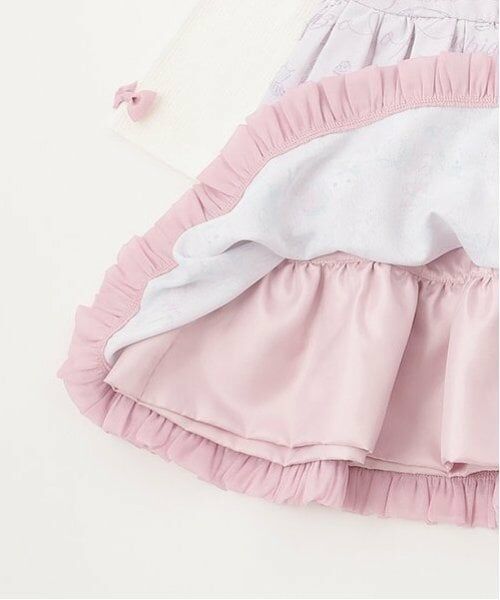 mezzo piano / メゾピアノ ミニ丈・ひざ丈ワンピース | ショッピング柄　ドッキングワンピース | 詳細8