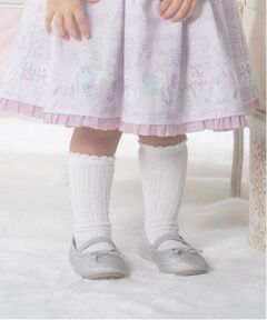 mezzo piano / メゾピアノ ソックス | 梵天つき　ケーブルハイソックス